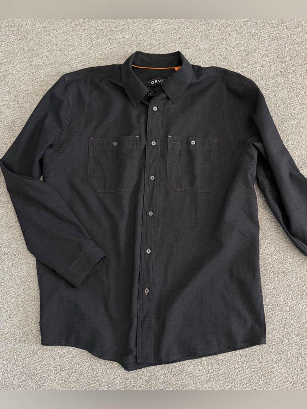 Orvis Men’s Tech Chambray Long Sleeve Work Shirt